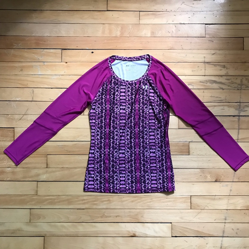 Under Armor Raglan Athletic Magenta Snakeskin Set